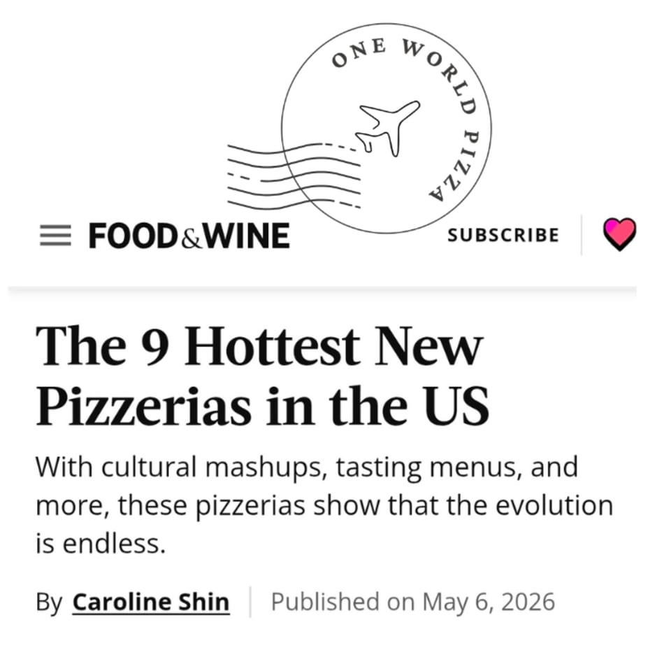 Recognized by Food & Wine 